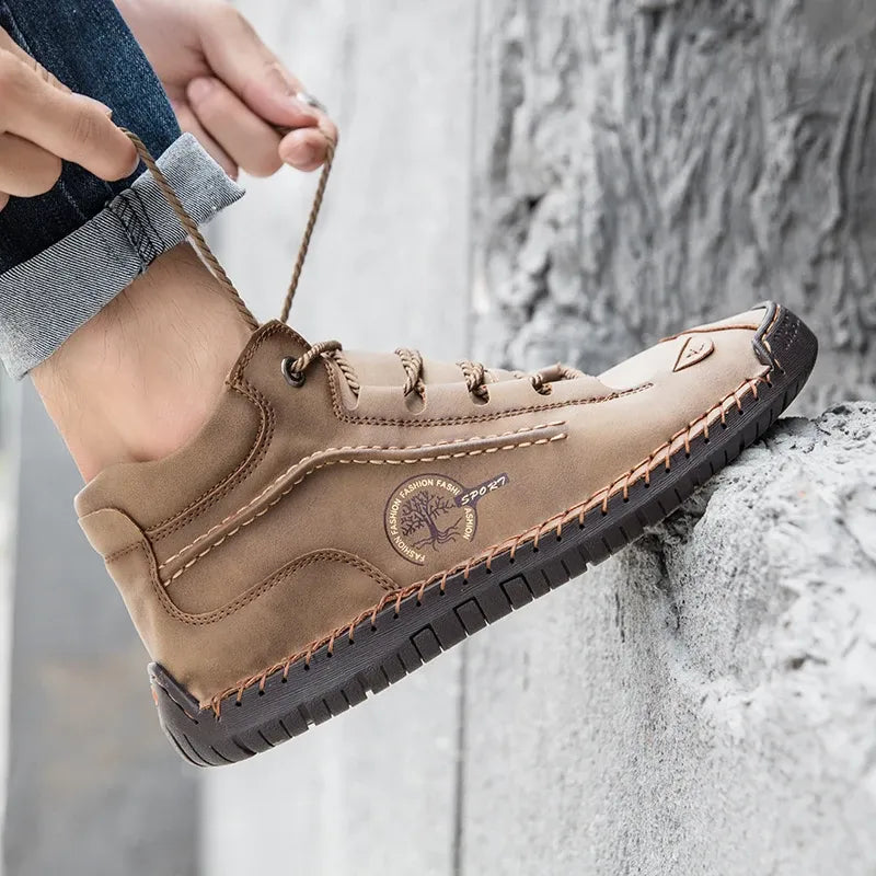 Retro Pigskin Boots